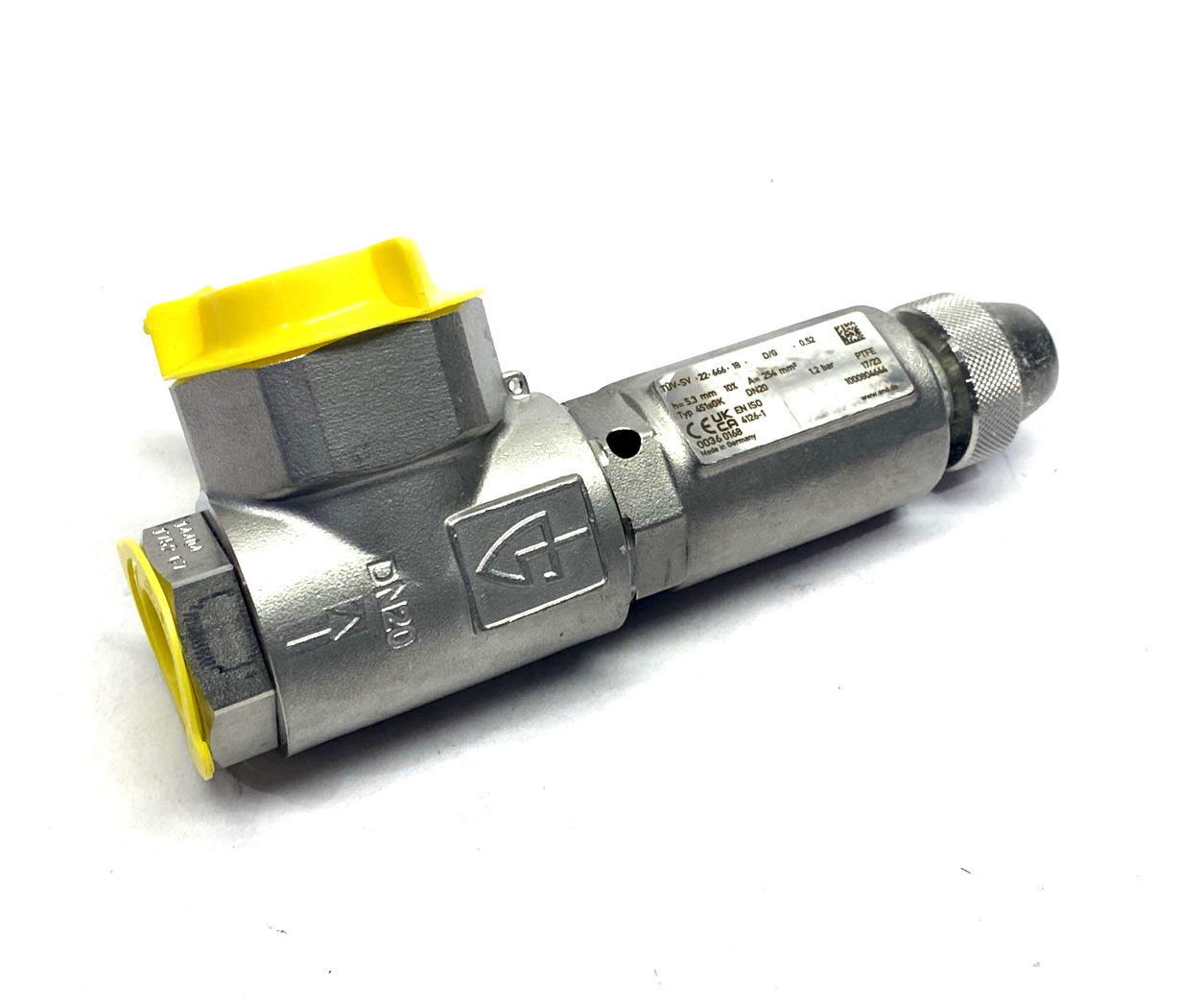 END TUV-SV.22.666.18 Safety Valve Typ 451sGK DN20 1.2 bar 202212-007 5026 - Maverick Industrial Sales