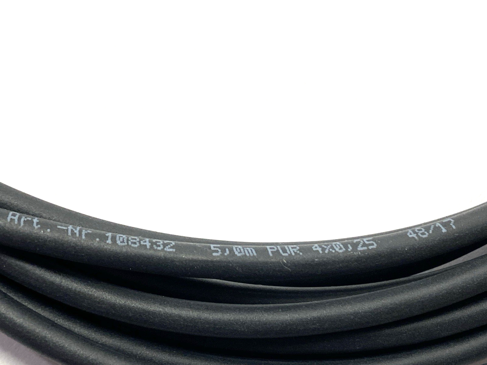 Phoenix Contact 5,0m PUR 4x0,25 Single-Ended Cordset 108432 - Maverick Industrial Sales
