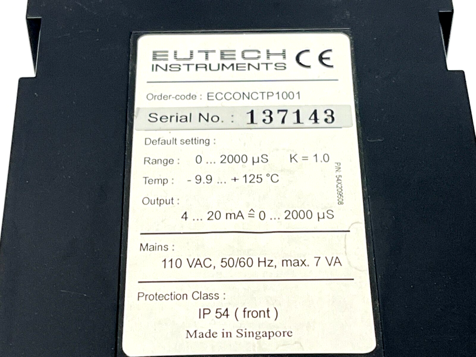 Eutech Alpha-CON1000 Conductivity Controller - Maverick Industrial Sales