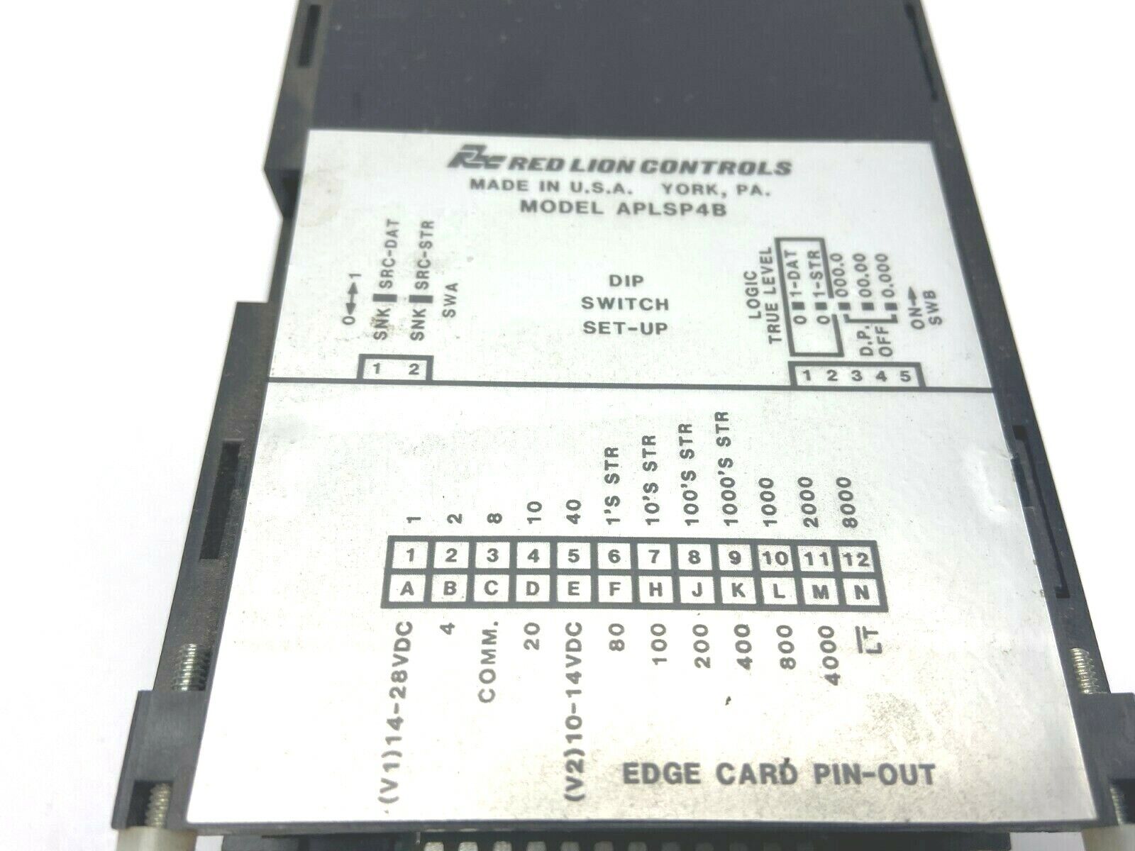 Red Lion APLSP4B0 Slave Display 4 Digits w/ ATB10000 Terminal Block - Maverick Industrial Sales