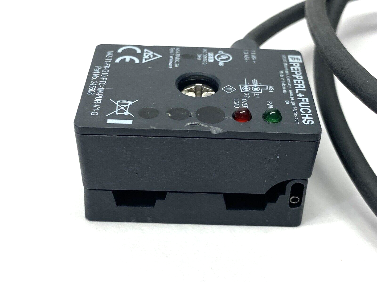 Pepperl+Fuchs VAZ-T1-FK-G10-PTC-1M-PUR-V1-G AS-Interface Splitter Box 245608 - Maverick Industrial Sales