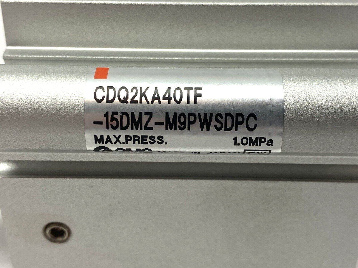 CDQ2KA40TF-15DMZ | SMC Compact Pneumatic Cylinder NO SWITCH - New – Open box - Maverick Industrial Sales