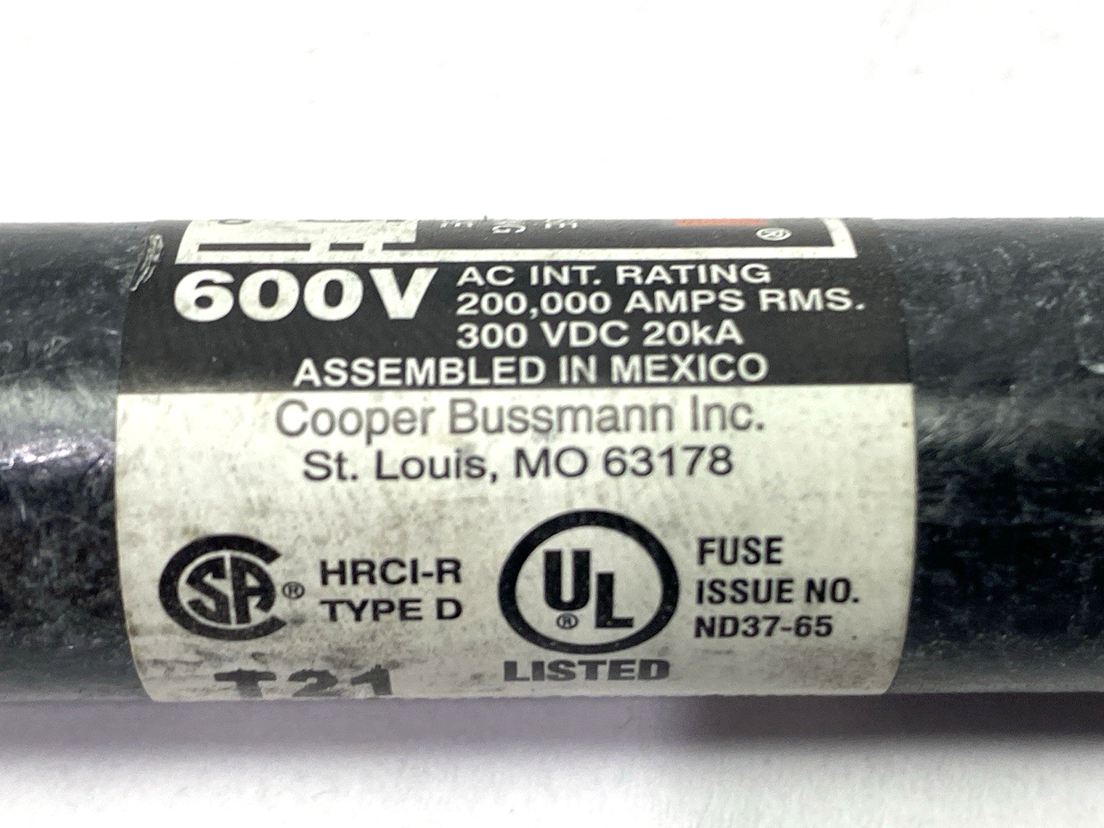 Fusetron FRS-R-15 Time-Delay Current Limiting Fuse Class RK5 600V 15A SHELFWARE - Maverick Industrial Sales