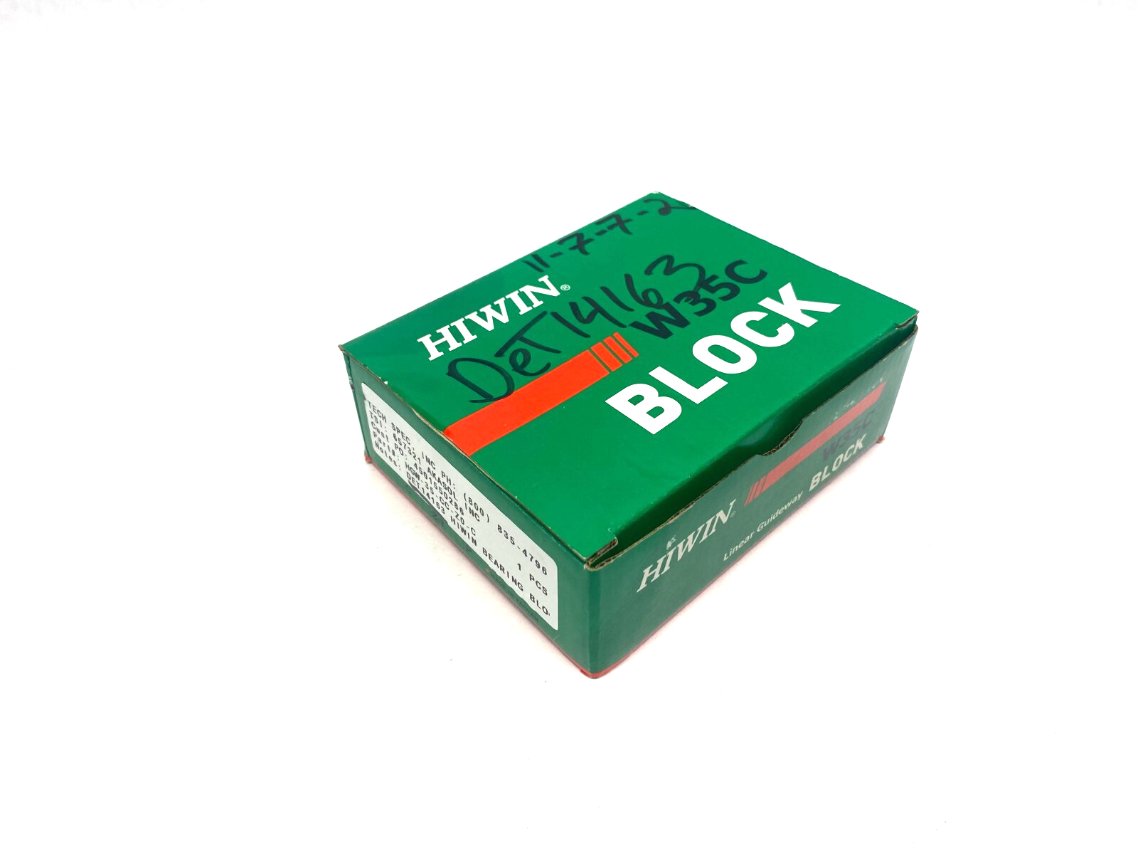 Hiwin HGW35CC Z0C Linear Guideway Block Bearing - Maverick Industrial Sales
