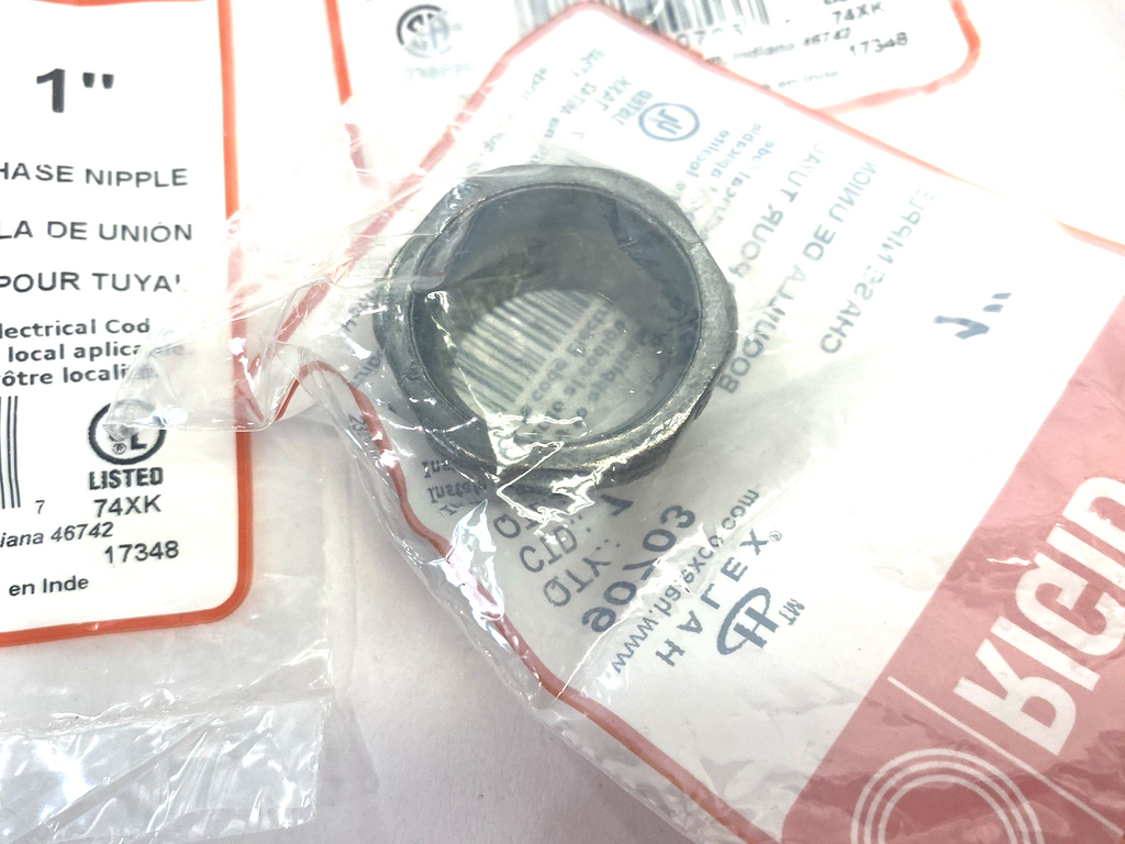 Halex 90703 Conduit Nipple Rigid Chase IMC Galv. Steel 1
