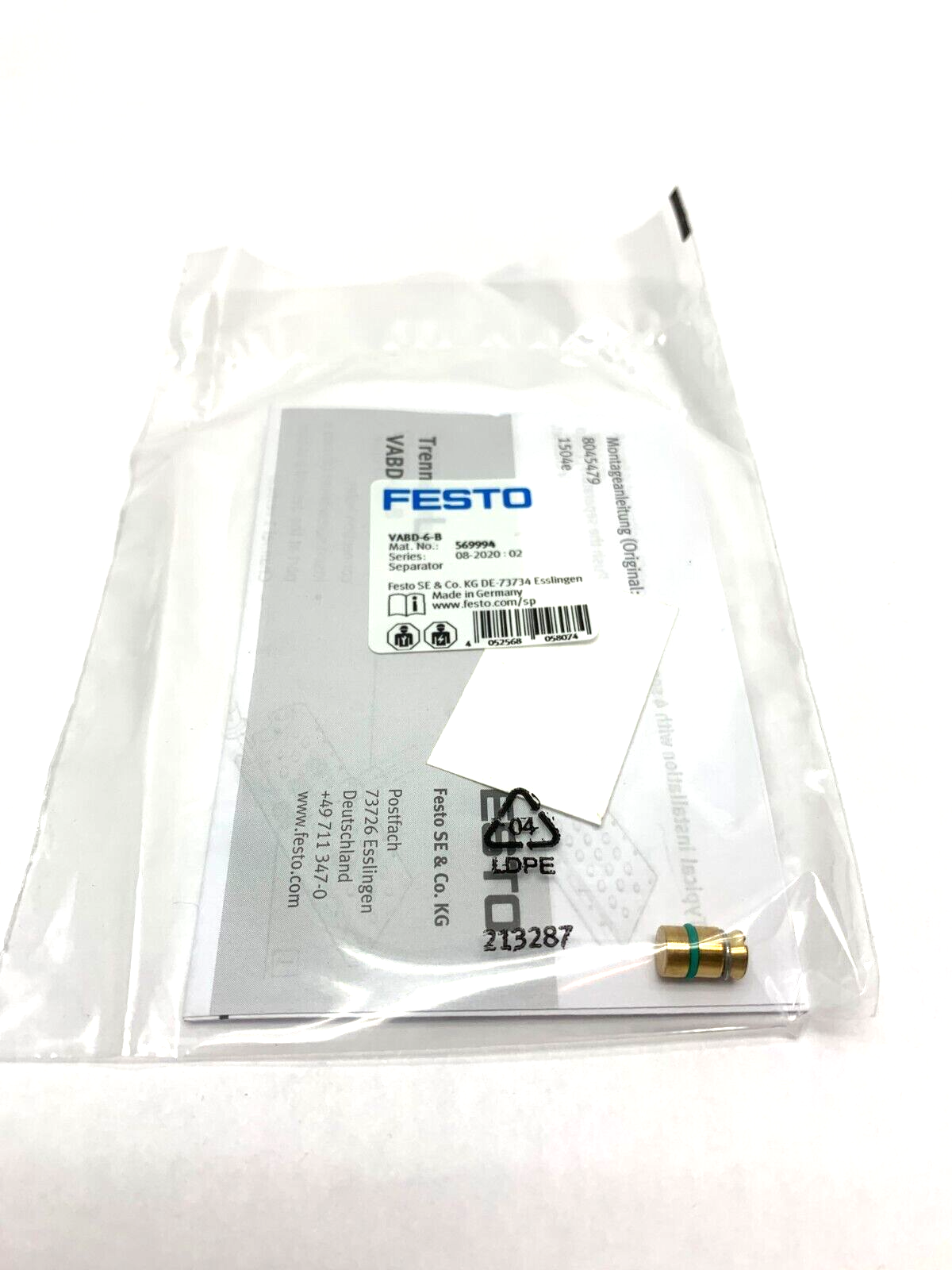 VABD-6-B | Festo Separator 569994 - New - Maverick Industrial Sales