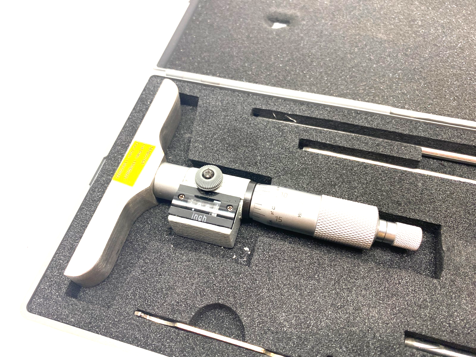 SPI 17-821-0 Mechanical Depth Micrometer 0-6" Rod Set, Ratchet Stop Thimble - Maverick Industrial Sales