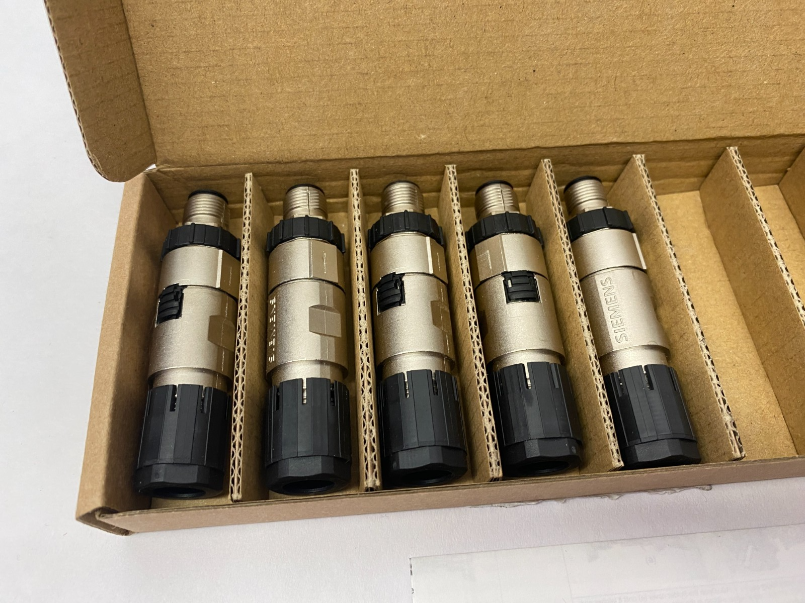 Siemens 6GK1901-0DB20-6AA8 FastConnect Ethernet M12 Connector BOX OF 5 - Maverick Industrial Sales