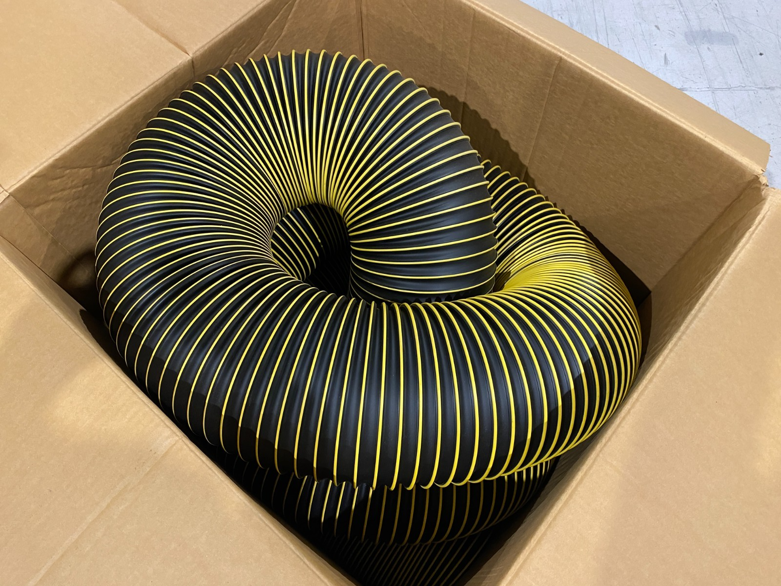 Flexaust 8901080000 Flexible Air Hose 8" ID Exhaust Tubing T-7W, 25 FOOT BOX - Maverick Industrial Sales