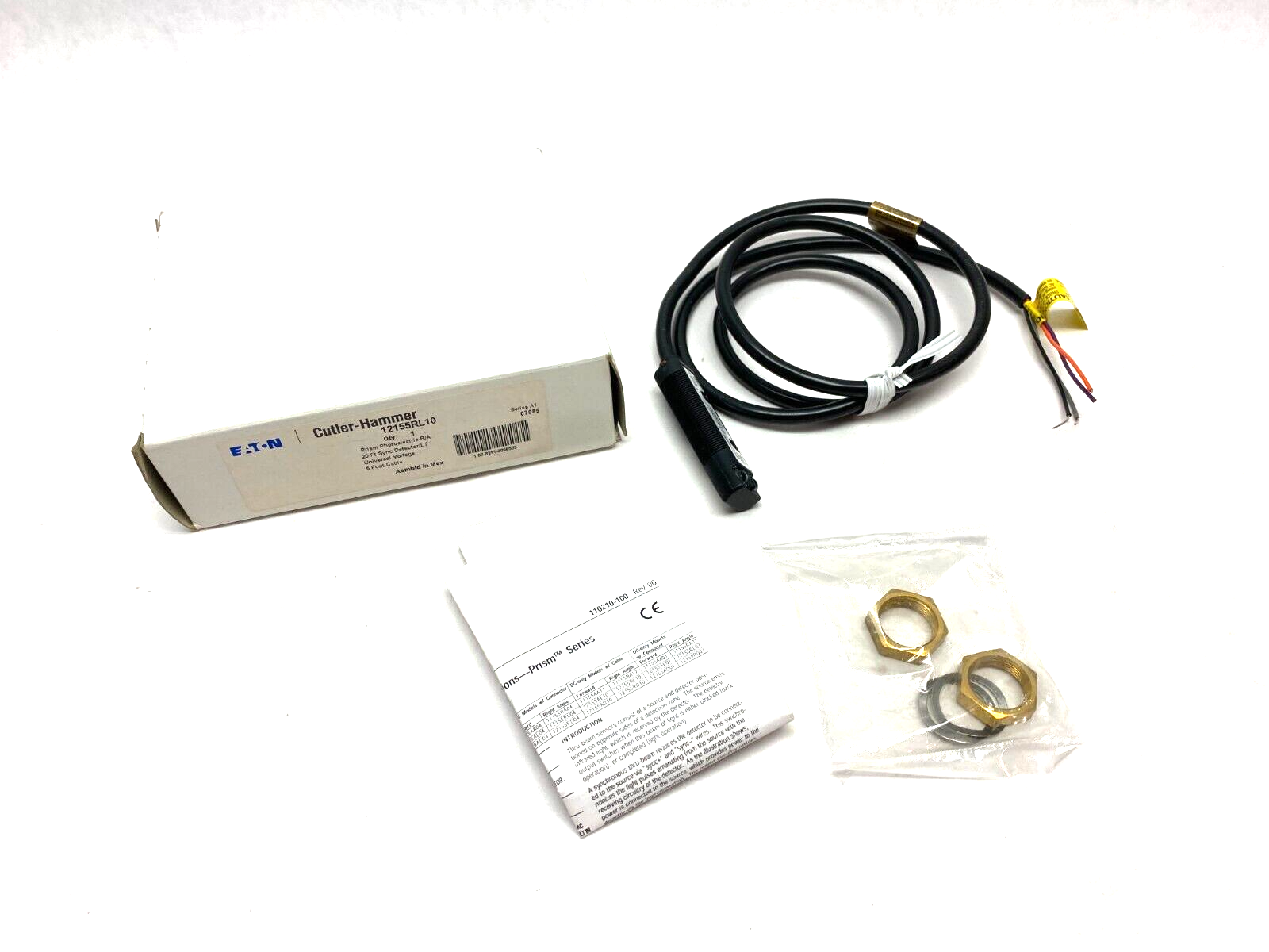 Eaton Cutler-Hammer 12155RL10 Prism Series OEM Photoelectric Sensor 20' Sync Det - Maverick Industrial Sales