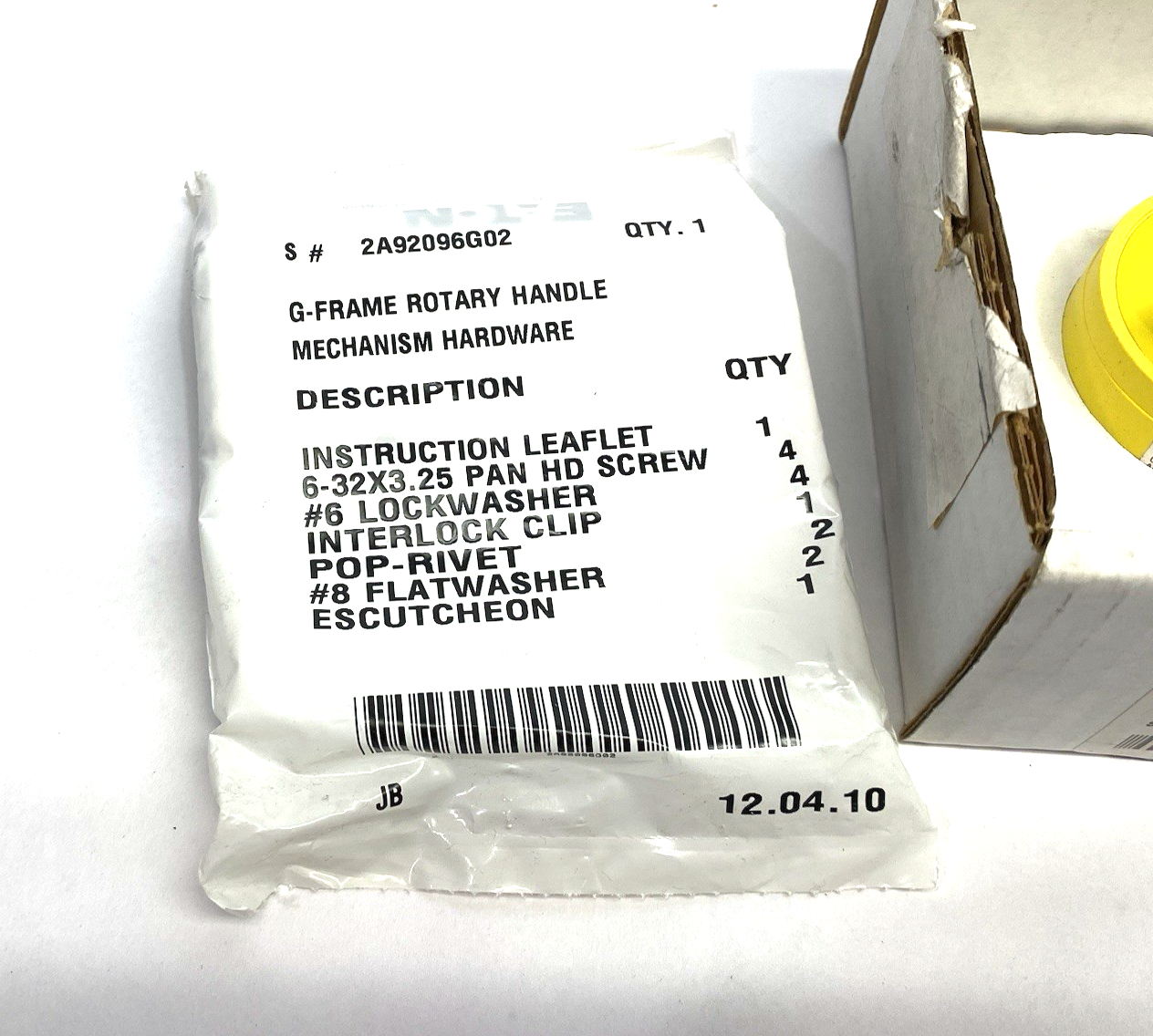 HRGMC30 | Eaton Unshrouded Yellow GMCP Rotary Handle Type 1 8703C76G07 - New – Open box - Maverick Industrial Sales