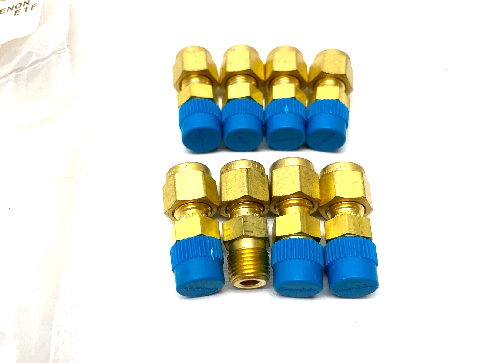 Swagelok B-300-1-2 Brass Compression Tube Fitting 3/16" Tube 1/8" MNPT PKG OF 8 - Maverick Industrial Sales