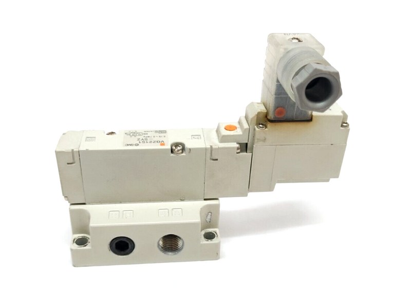 SMC VQZ2151-5YZ Base Mount Solenoid Valve 5-Port 2 Position Single 24VDC 1/8 NPT - Maverick Industrial Sales