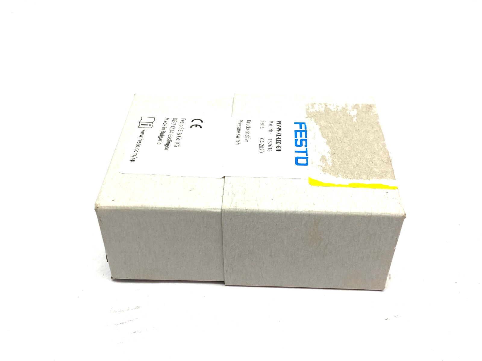 Festo PEV-W-KL-LED-GH Pressure Switch 10-30V 2-8bar 152618 - Maverick Industrial Sales