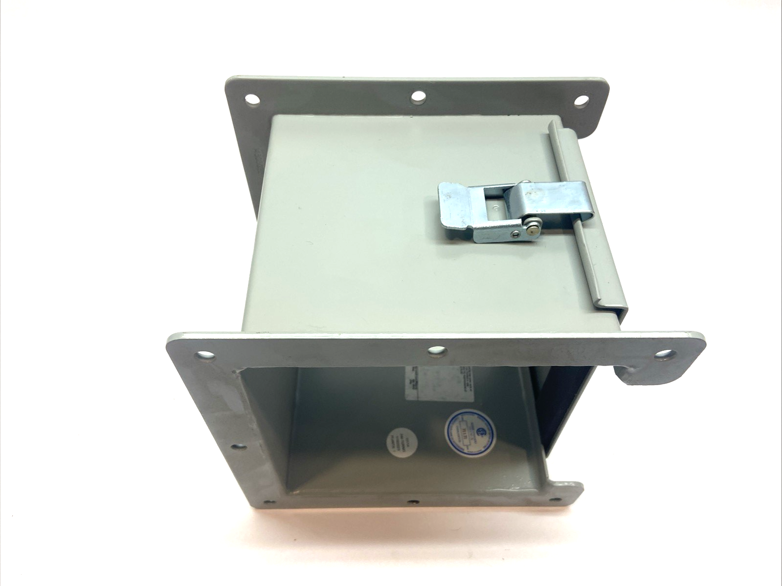 Hoffman F66L06 Lay-In Wireway 6"x6"x6" Type 12 Hinged Cover Steel Gray - Maverick Industrial Sales