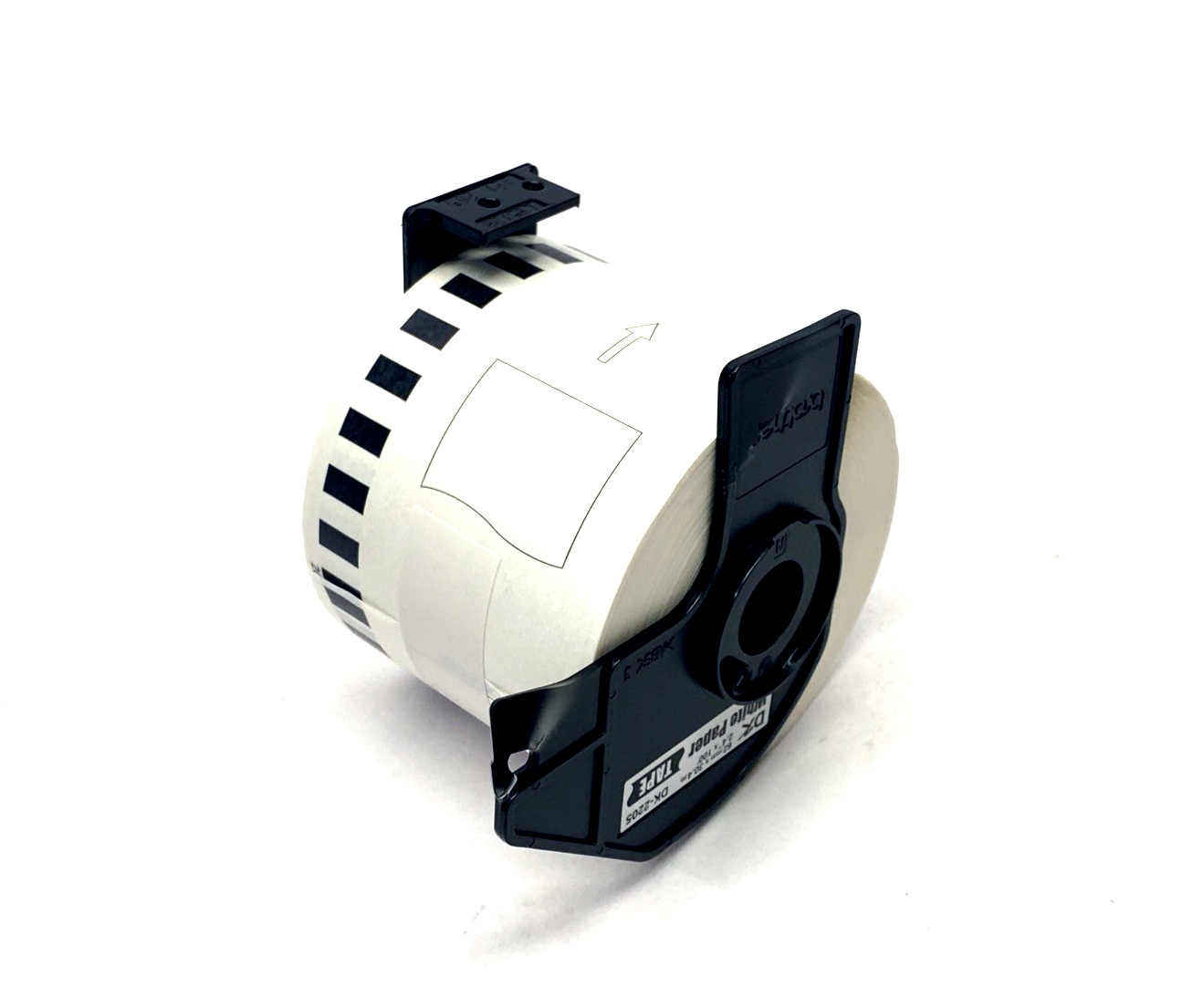 Brother DK2205 2.4in x 100ft Black on White Continuous Length Paper Tape - Maverick Industrial Sales