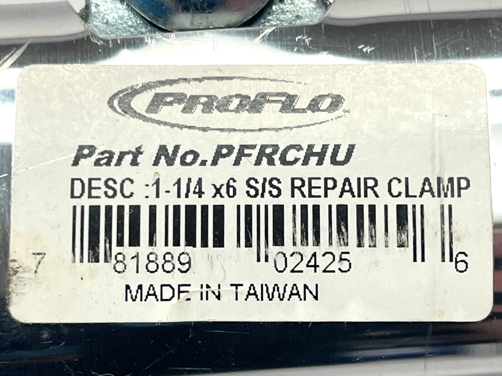 ProFlo PFRCHU Repair Clamp 1-1/4" x 6" Stainless Steel - Maverick Industrial Sales