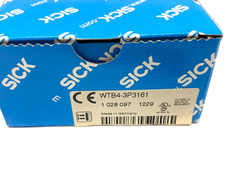 Sick WTB4-3P3161 SenSick Background Masking Photoelectric Sensor 1028097 - Maverick Industrial Sales