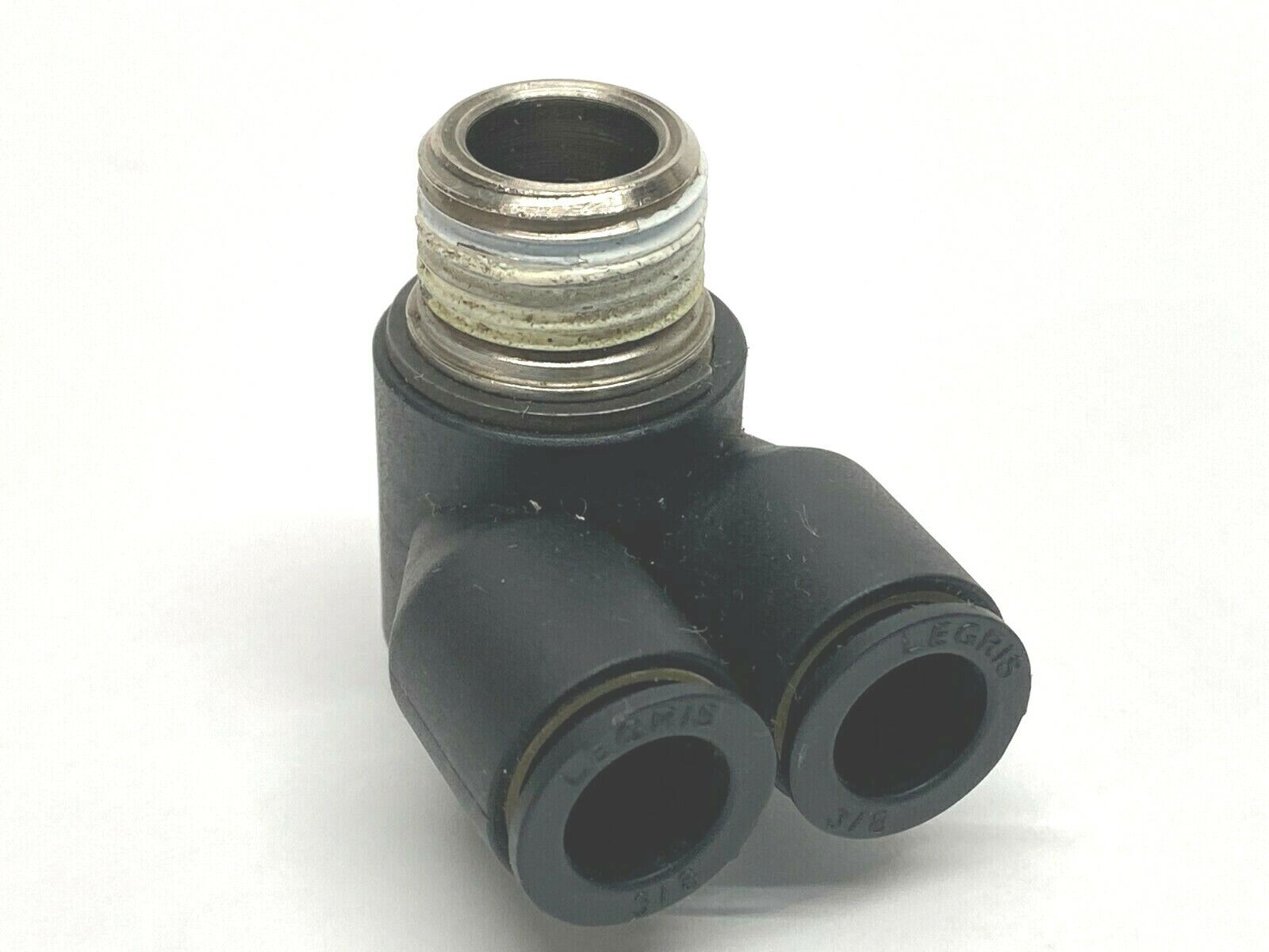 Legris Twin Banjo Push Fitting 3/8" Tube x 3/8" MNPT - Maverick Industrial Sales