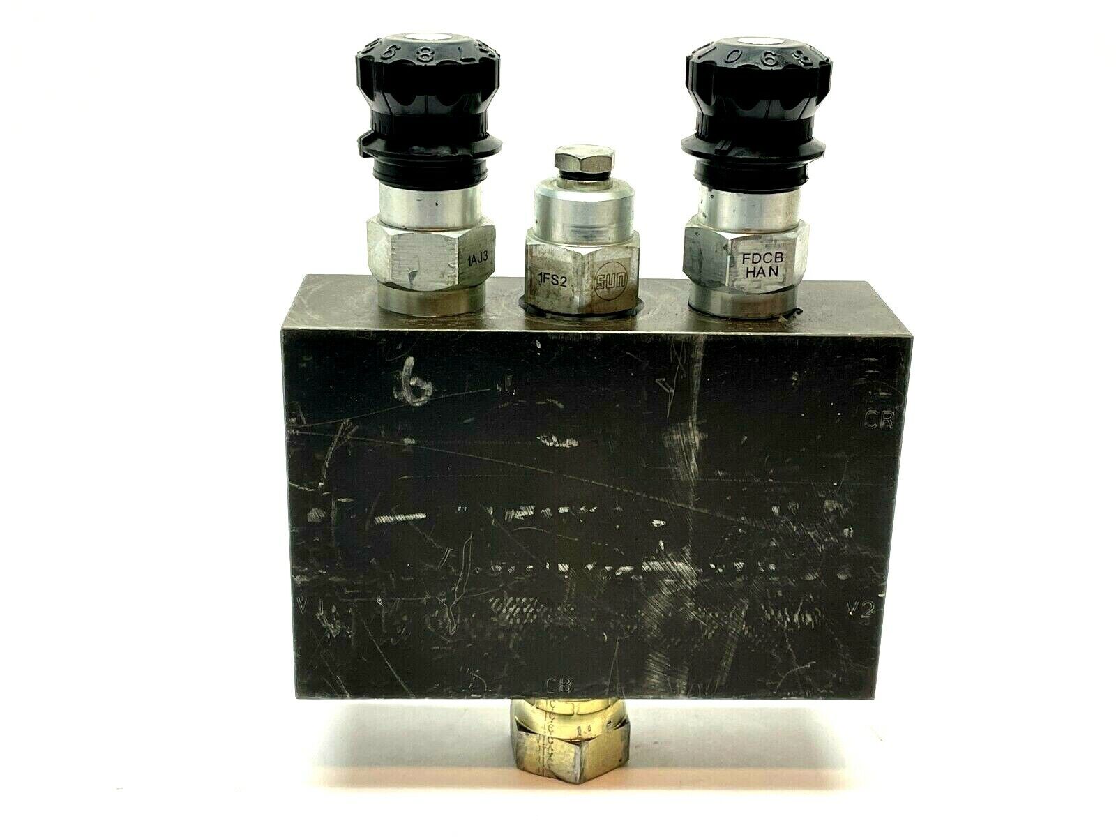 Sun Hydraulics Hydraulic Manifold w/ Check Flow Cartridges - Maverick Industrial Sales