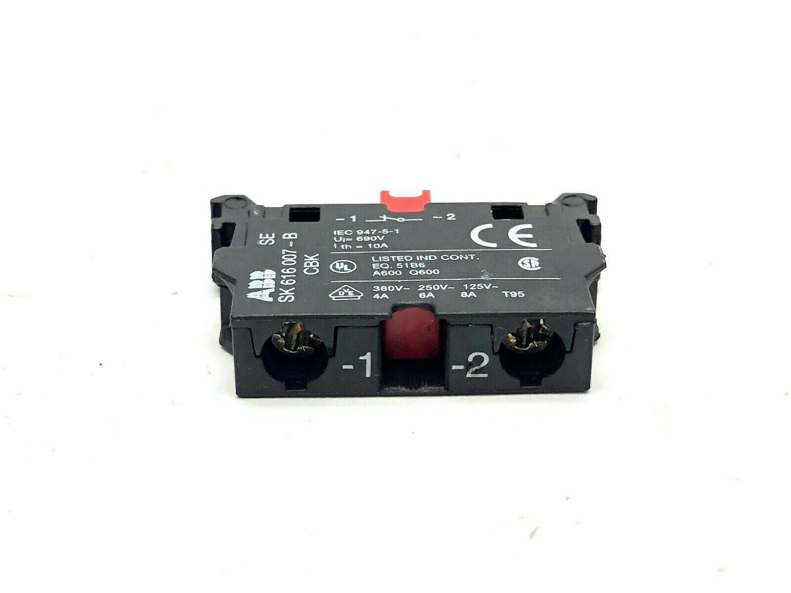 ABB SK 616 007-B Contact Block 380V 8A - Maverick Industrial Sales