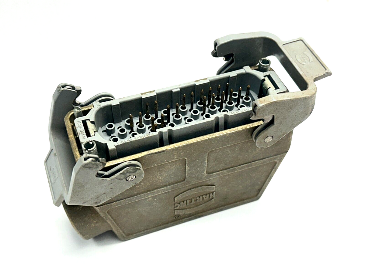 09300160540,09210643001 | Harting 09210643001 Han D 64 Pos. M Insert Crimp HAN-D64M NO PINS w/ 09300160540 - Maverick Industrial Sales