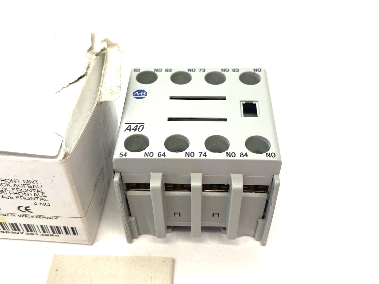 Allen Bradley 100-FA40 Ser. B Auxiliary Contact Block, Front-Mount - Maverick Industrial Sales
