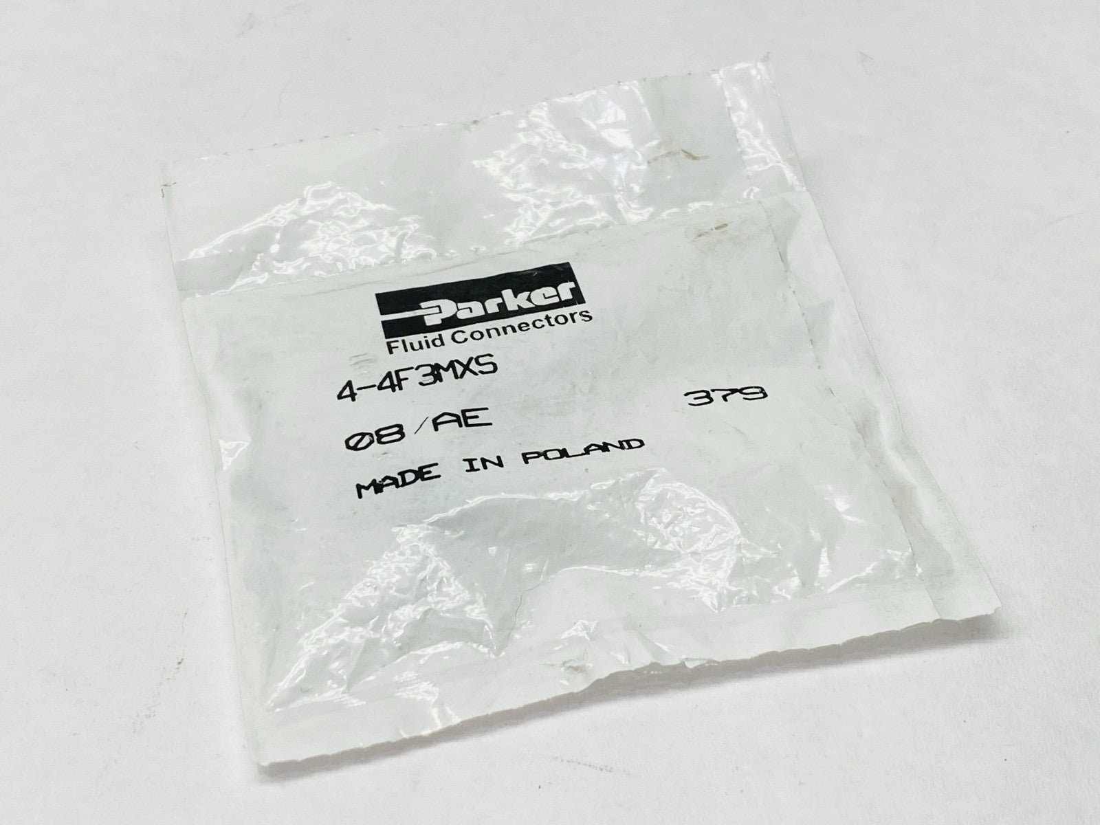 Parker 4-4F3MXS Triple-Lok 37 Degree Flare JIC Tube Fitting 1/4" x 1/4-19" - Maverick Industrial Sales
