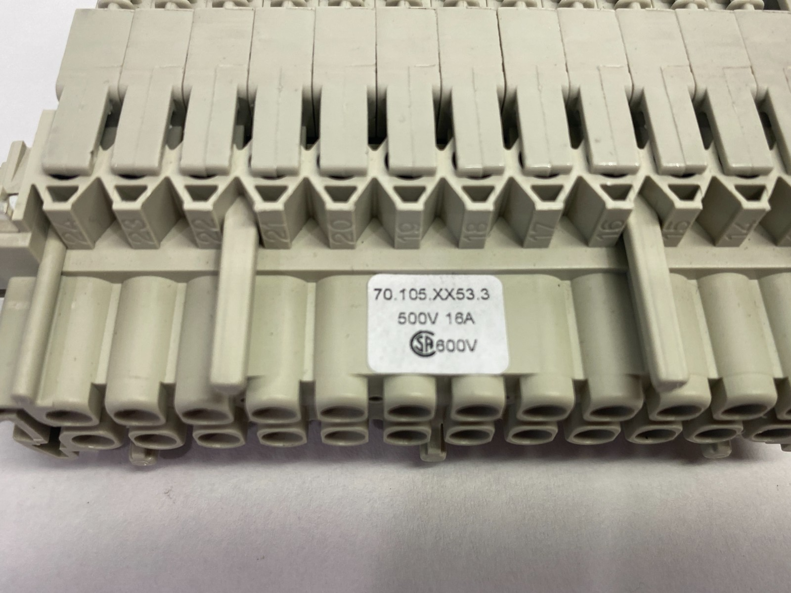 Wieland 70.105.2453.3 Revos Multi-Pole Adapter 500V 16A BAS LR 24 4,0 50 - Maverick Industrial Sales