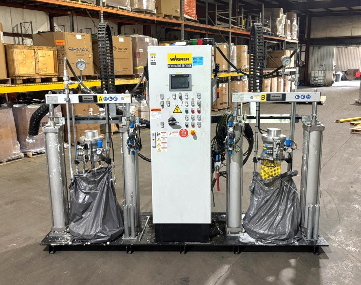 Wagner Conti Flow Meter Mix Dispensing System w/ (2) Feeding Unit 2000 - Maverick Industrial Sales