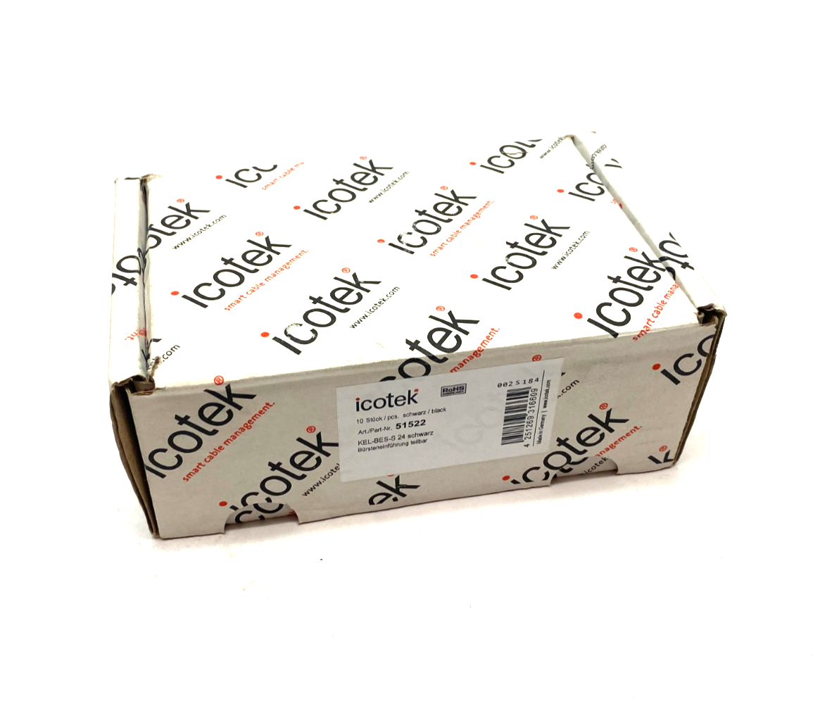 Icotek 51522 Split Cable-Pass Through Brush Plate KEL-BES-S BOX OF 8 - Maverick Industrial Sales