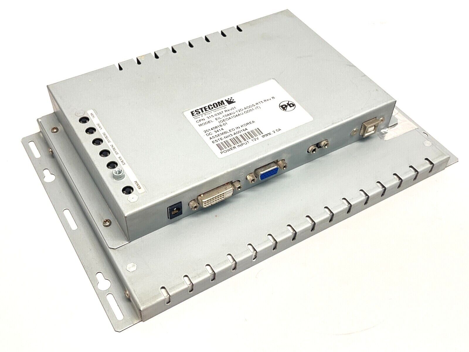 Estecom EIL-104AU-12D-AODS-RT5 Rev. A 10.4" Resistive Touch Display NO CABLES - Used - Maverick Industrial Sales