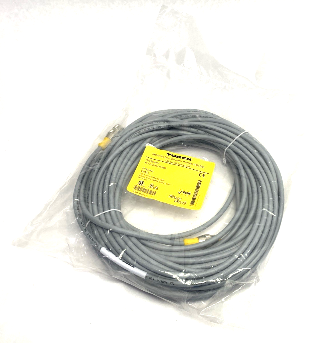 RK 4.5T-20-RS 4.5T/S653 | Turck Eurofast Double Ended Connection Cable U5250-1 - New - Maverick Industrial Sales
