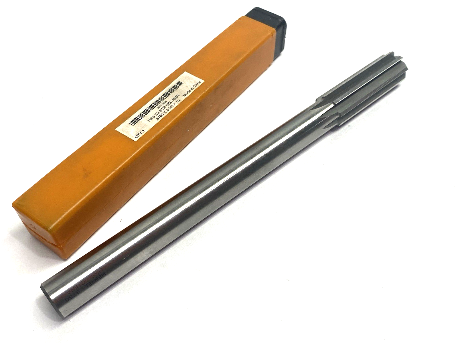 30153050 | Hertel Chucking Reamer: 0.8760", 10" OAL, 2-5/8" Flute Length, Straight - New – Open box - Maverick Industrial Sales