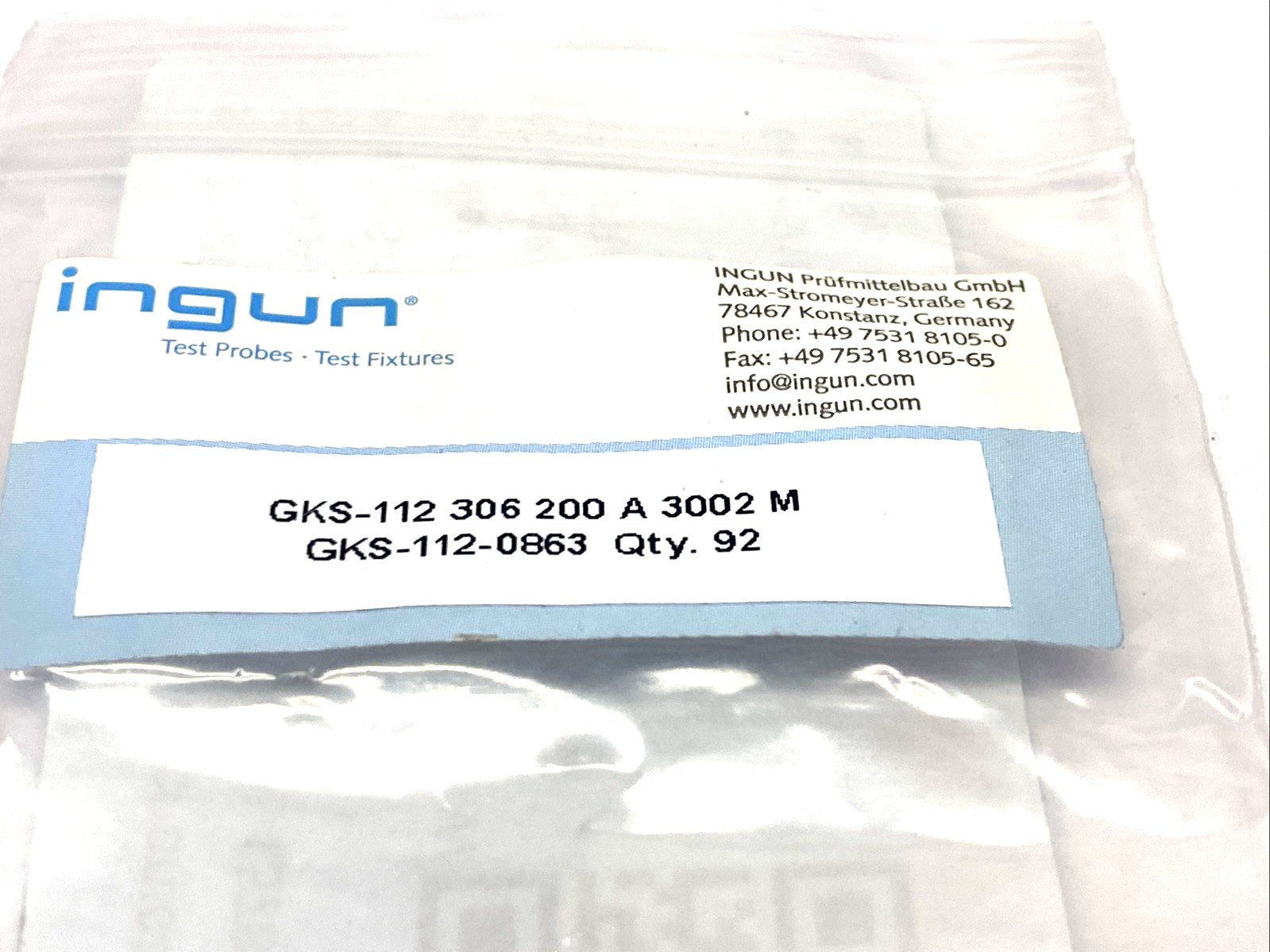 Ingun GKS-112 306 200 A 3002 M Spring Loaded GKS-112-0863 LOT OF 7 - Maverick Industrial Sales