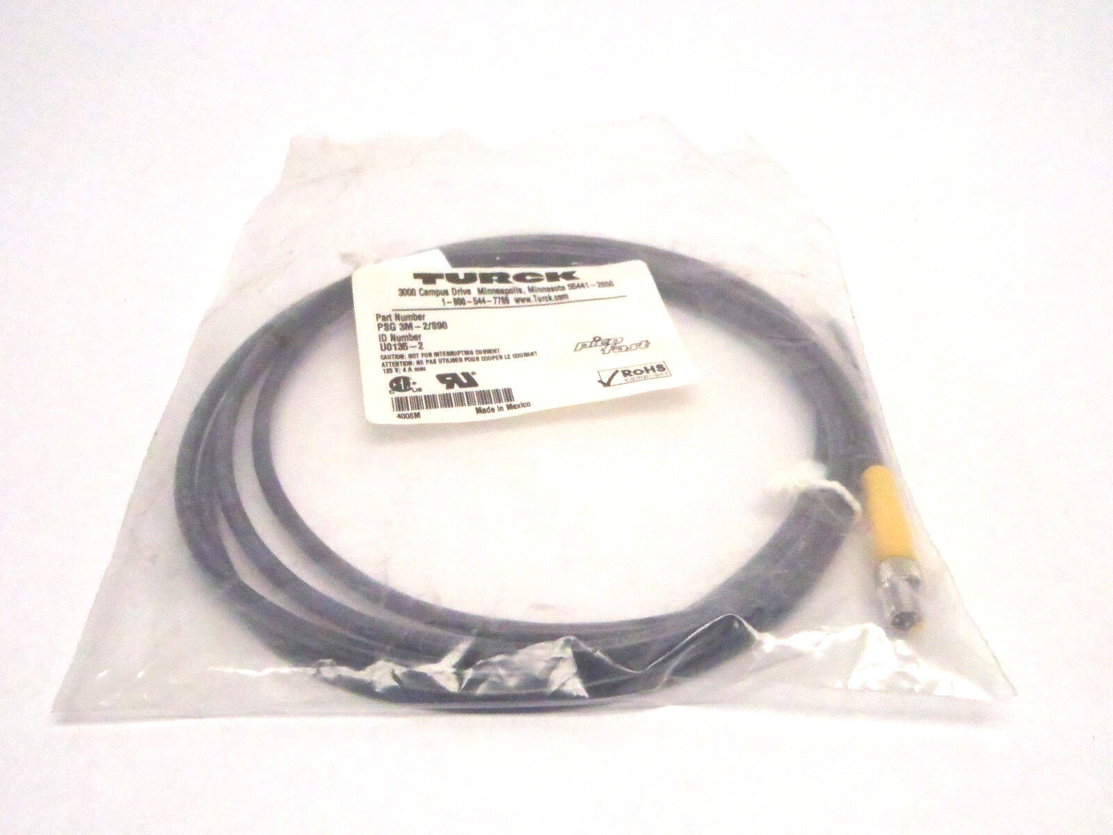 Turck WSC RKC 254-0.5M NBus Stop Connector Cable U3-01054 - Maverick Industrial Sales