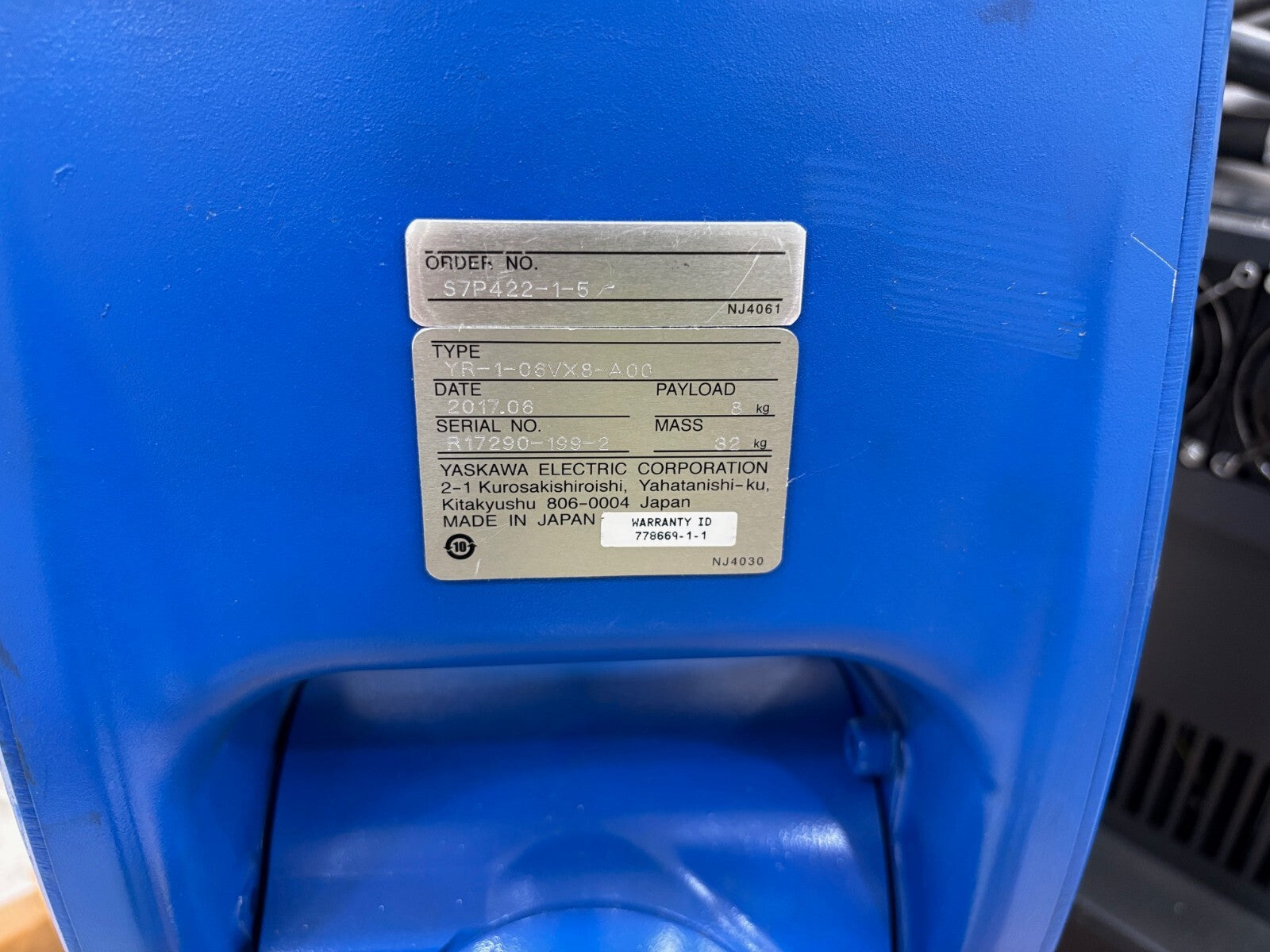 Yaskawa YR-1-06VX8-A00 Robot System YRC1000/GP8 Controller, Teach Pendant, Cable - Maverick Industrial Sales