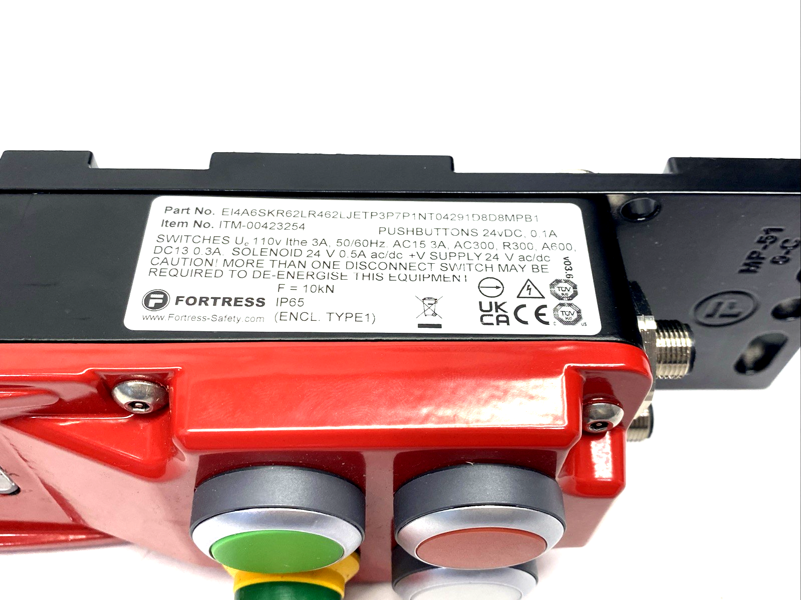Fortress Interlocks EI4A6SKR62LR462LJETP3P7P1NT04291D8D8MPB1 Safety Interlock - Maverick Industrial Sales