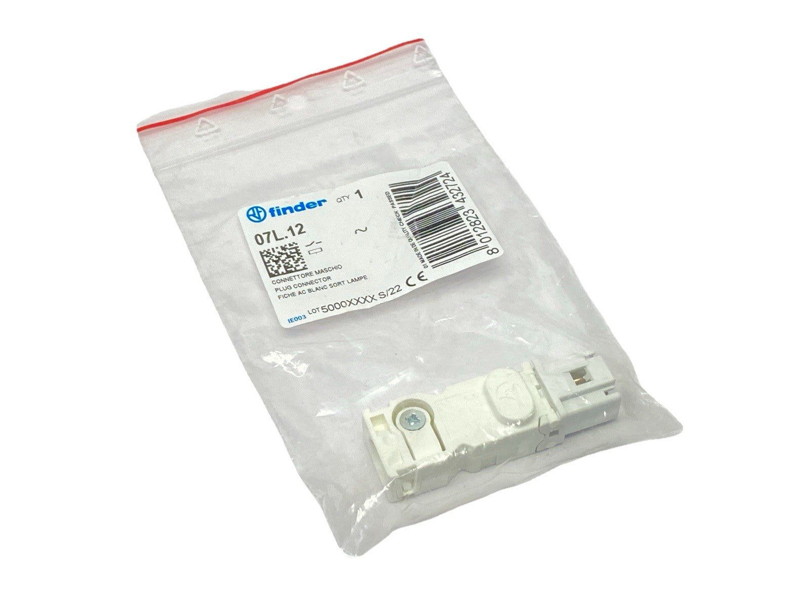 07L.12 | Finder Plug Connector For 7L Series LED Panel Light 230V - New - Maverick Industrial Sales