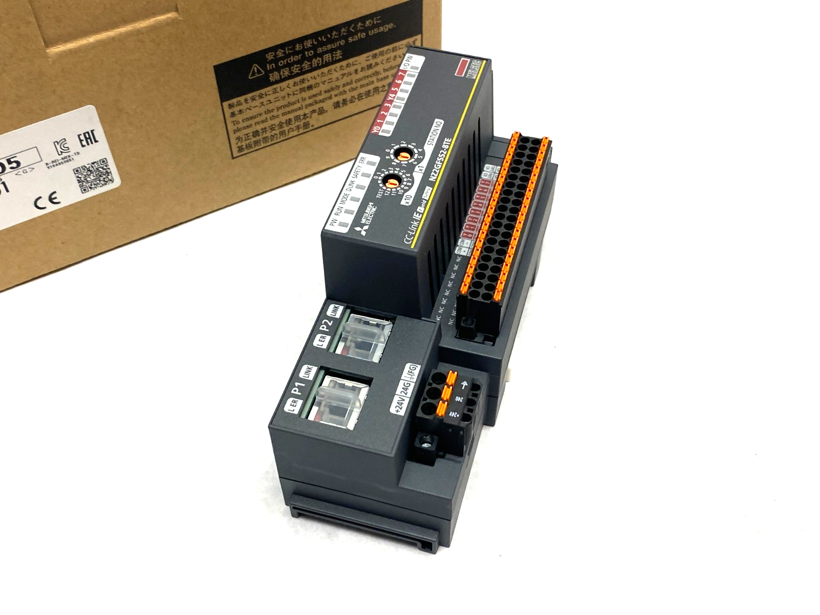 Mitsubishi NZ2GFSS2-8TE Block Type Remote Safety DC Digital Output Unit CC-Link - Maverick Industrial Sales