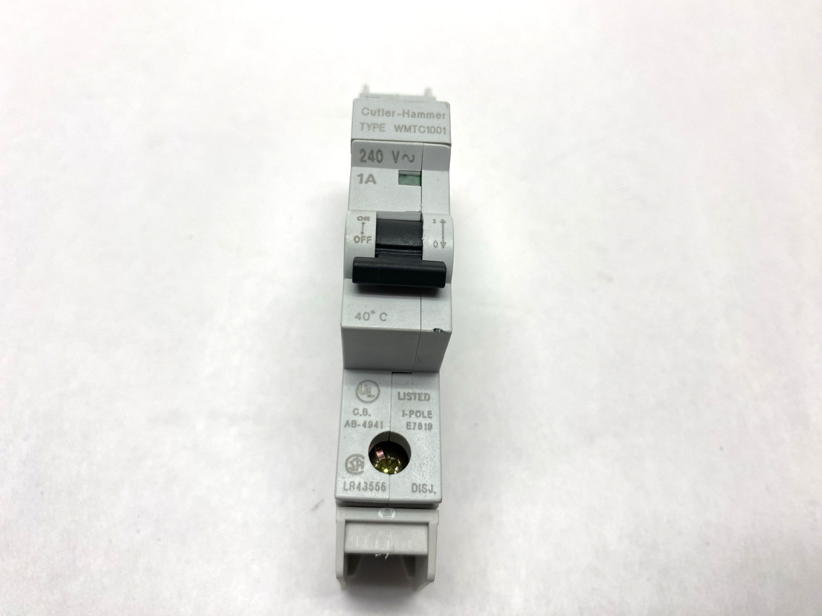 Cutler Hammer WMTC1001 240V Breaker, Din Rail Mount 1A - Maverick Industrial Sales