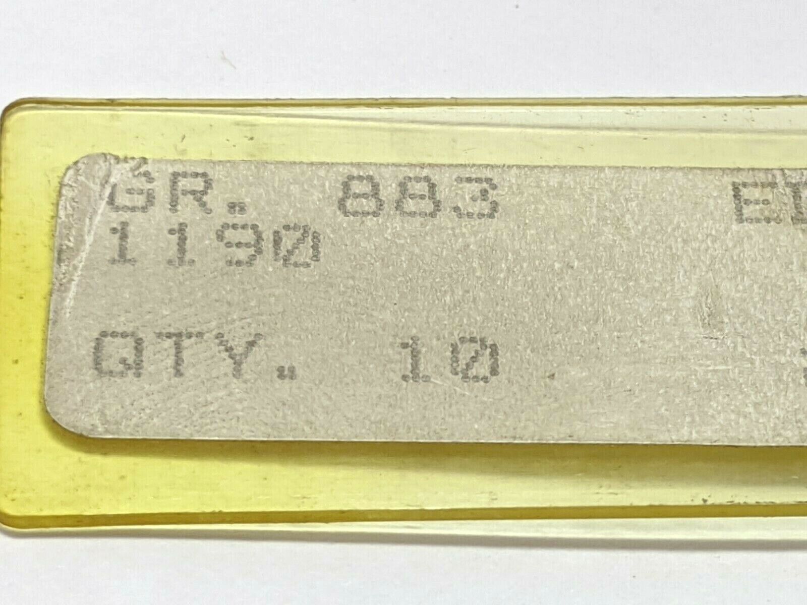 Carboloy 1190 Carbide Insert GR 883 .756” x .381” x .131” PACKAGE OF 10 - Maverick Industrial Sales