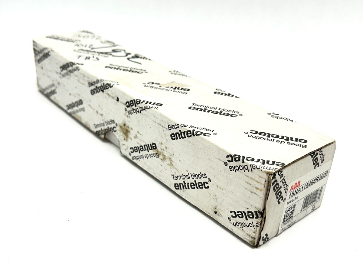 1SNA115468R2000 | Entrelec SNA Terminal Blocks M4/6.3A BOX OF 50 - New – Open box - Maverick Industrial Sales