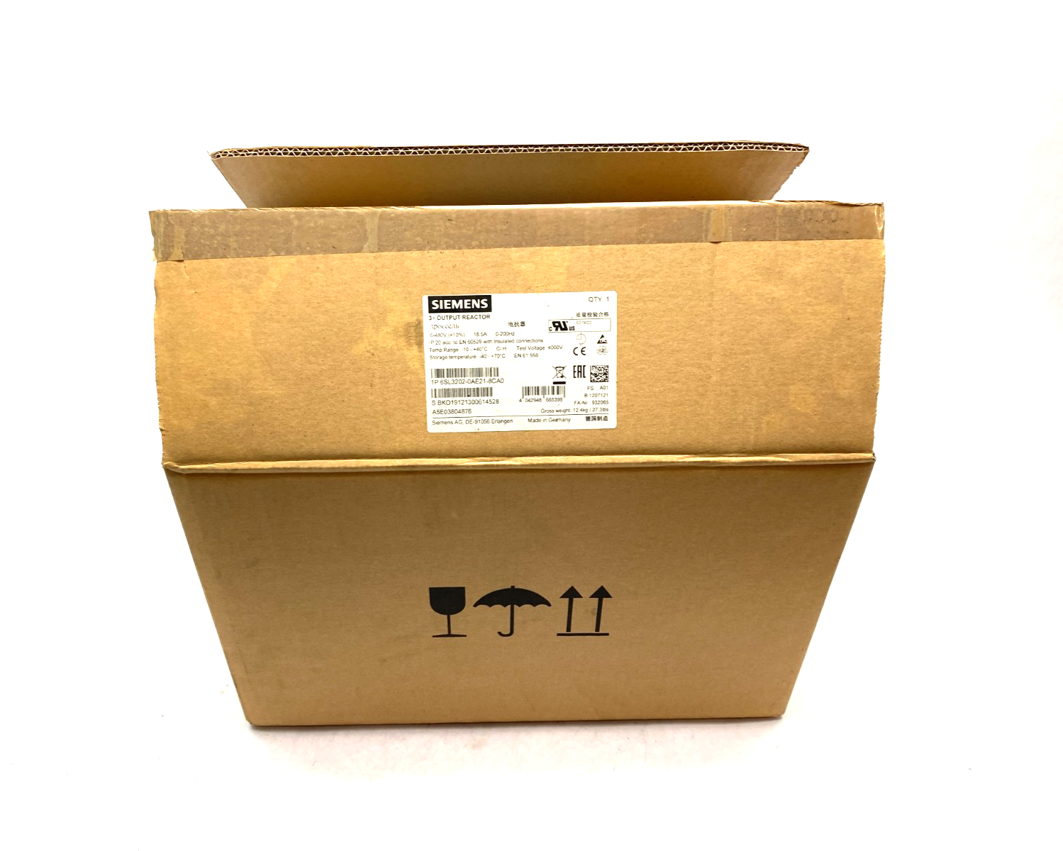Siemens 6SL3202-0AE21-8CA0 SINAMICS Output Reactor 380-480V - Maverick Industrial Sales