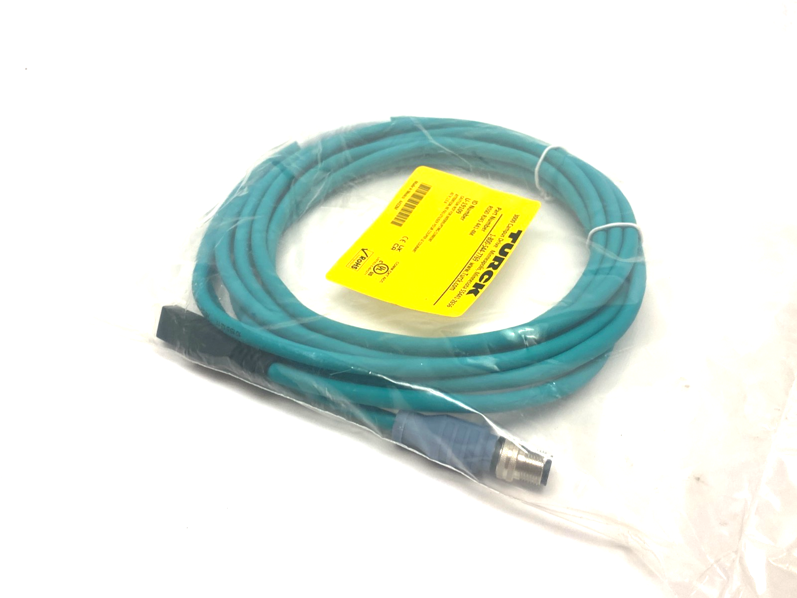 Turck RSSD RJ45 441-4M Double Ended Ethernet Connection Cordset U-19109 - Maverick Industrial Sales