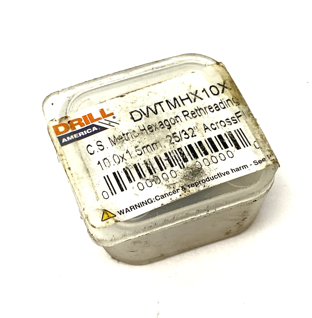 Drill America DWTMHX10X Metric Hexagon Rethreading Die 10.0x1.5 - Maverick Industrial Sales