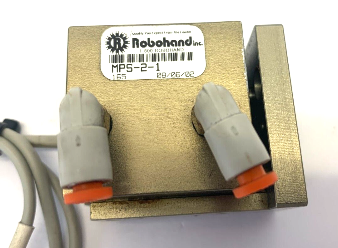 MPS-2-1 | Robohand Mini Roller Bearing Dual V-Rail Pneumatic Slide 0.5" Stroke - Used - Maverick Industrial Sales