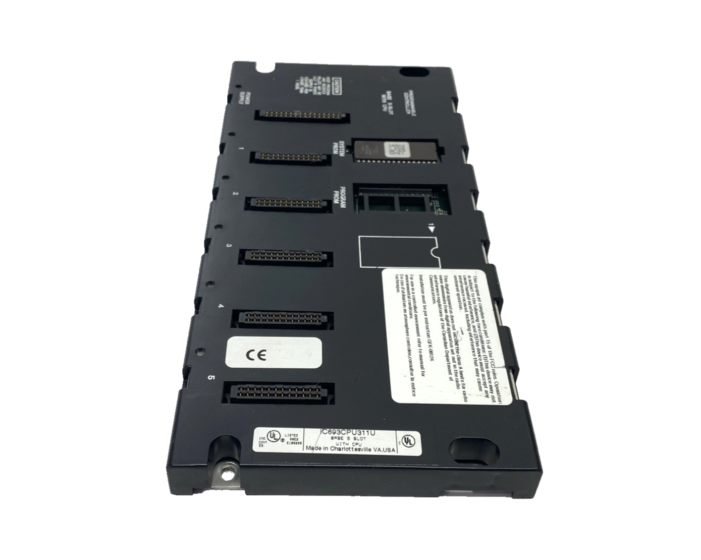 GE Fanuc IC693CPU311U PLC 5-Slot Base/Chassis Module With CPU - Maverick Industrial Sales