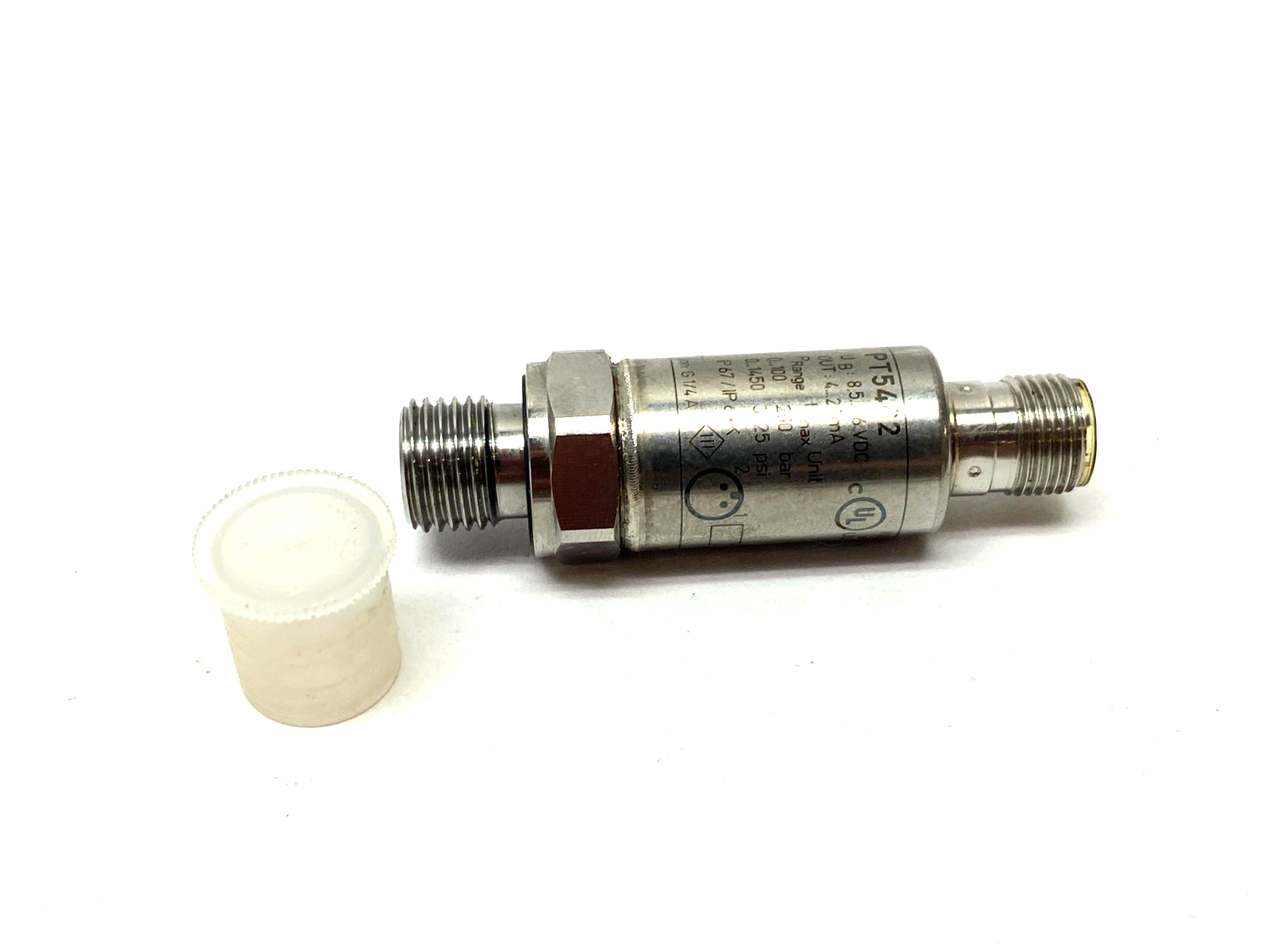 Ifm PT-100-SEG14-A-ZVG/US/ Pressure Transmitter 1/4" 1450psi PT5402 - Maverick Industrial Sales