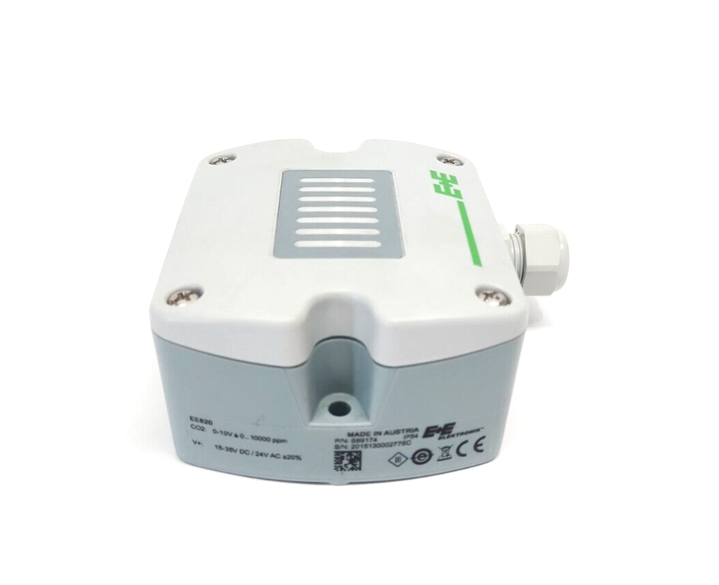 E+E Elektronik EE820 CO2 Sensor Transmitter, 10,000ppm 15-35VDC/24VAC, S89174 - Maverick Industrial Sales